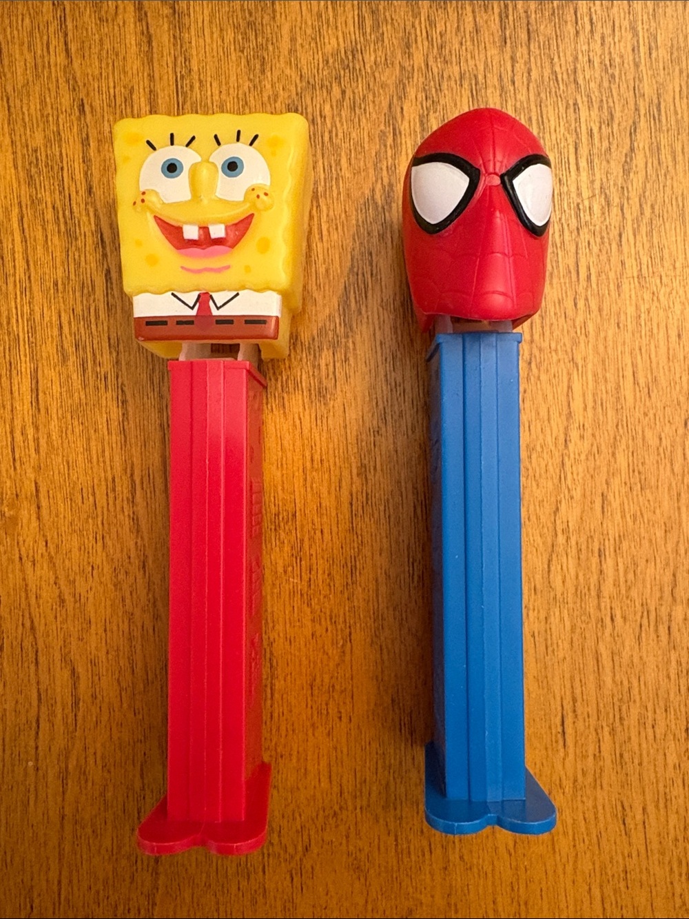 SpongeBob & Spider-Man Kids Candy Dispenser Duo - Yellow, Red & Blue
